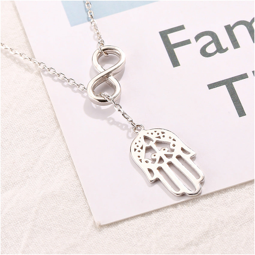 Hamsa Infinity Necklace