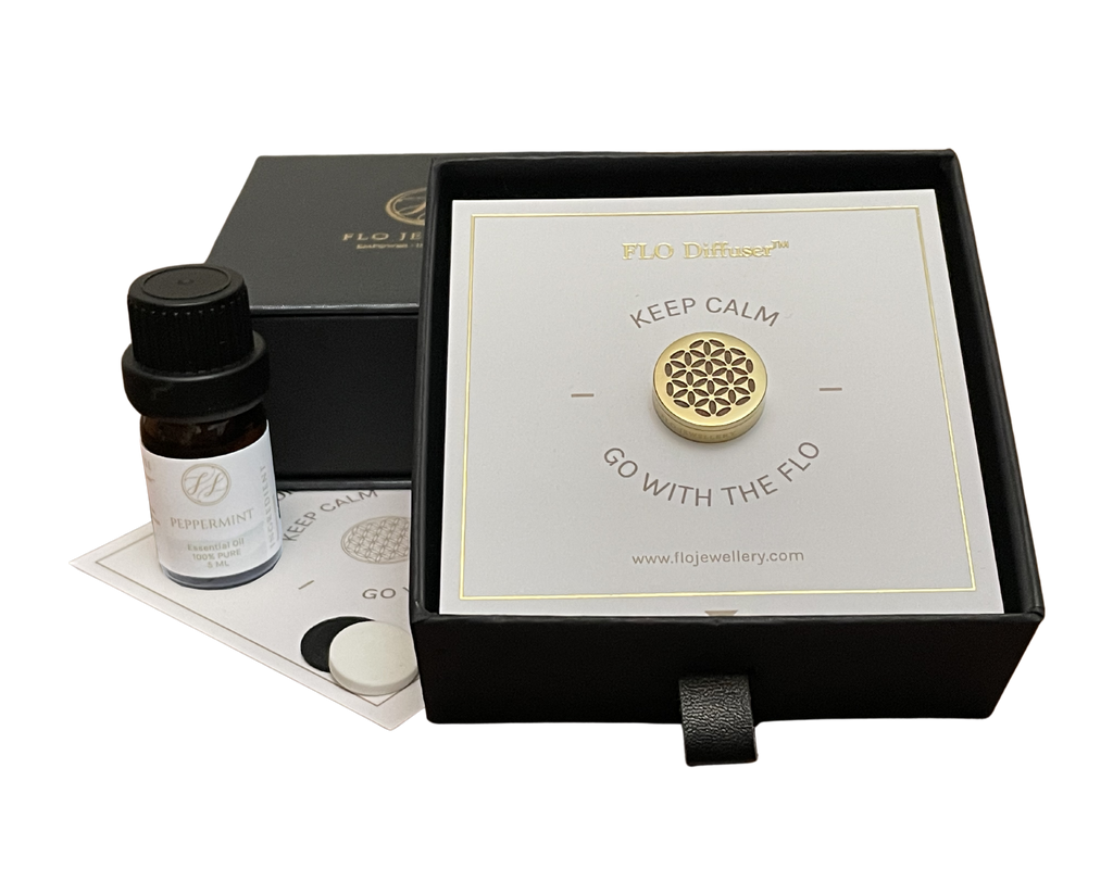 FLO Diffuser ™️ Gift Sets - Aroma Diffuser Clip, Essential OIl, Aroma Stone, Magnet