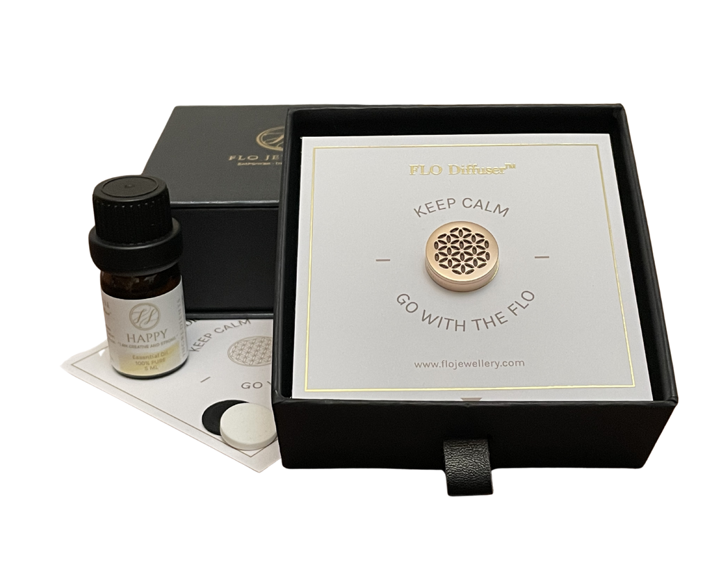 FLO Diffuser ™️ Gift Sets - Aroma Diffuser Clip, Essential OIl, Aroma Stone, Magnet