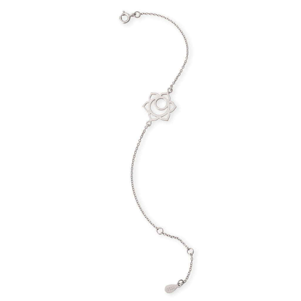 Sacral Chakra Silver Bracelet