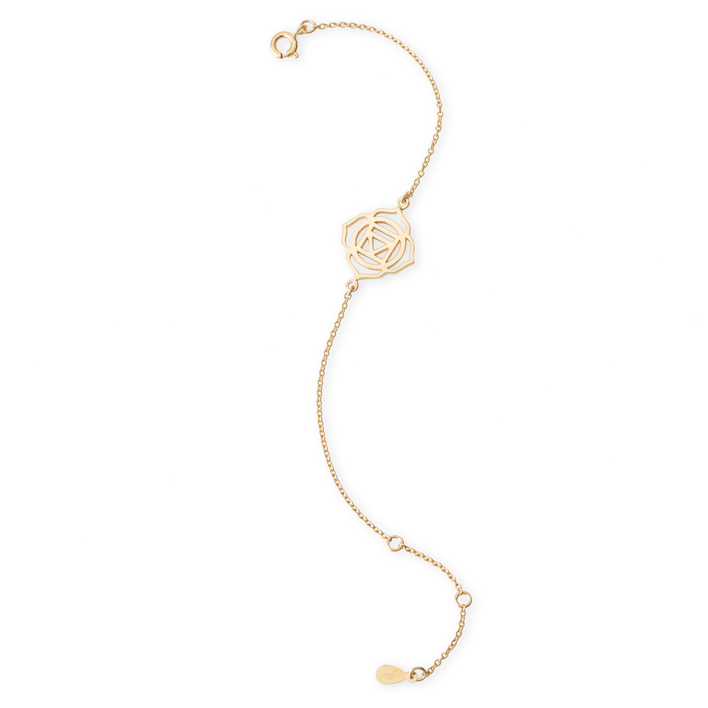 Root Chakra Yellow Gold Bracelet