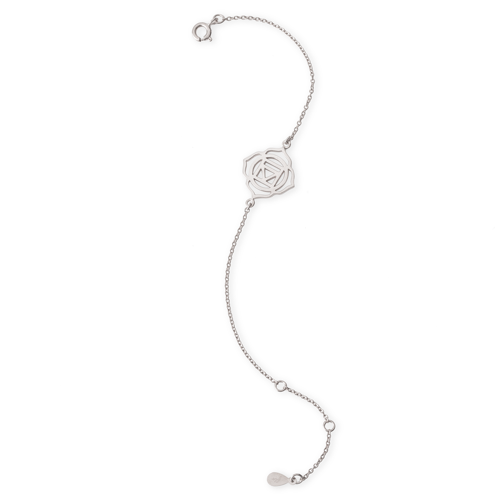 Root Chakra Silver Bracelet