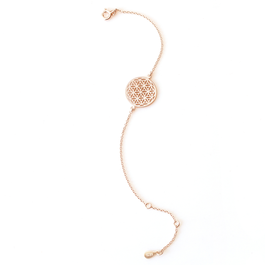 Flower of Life Rose Gold Bracelet
