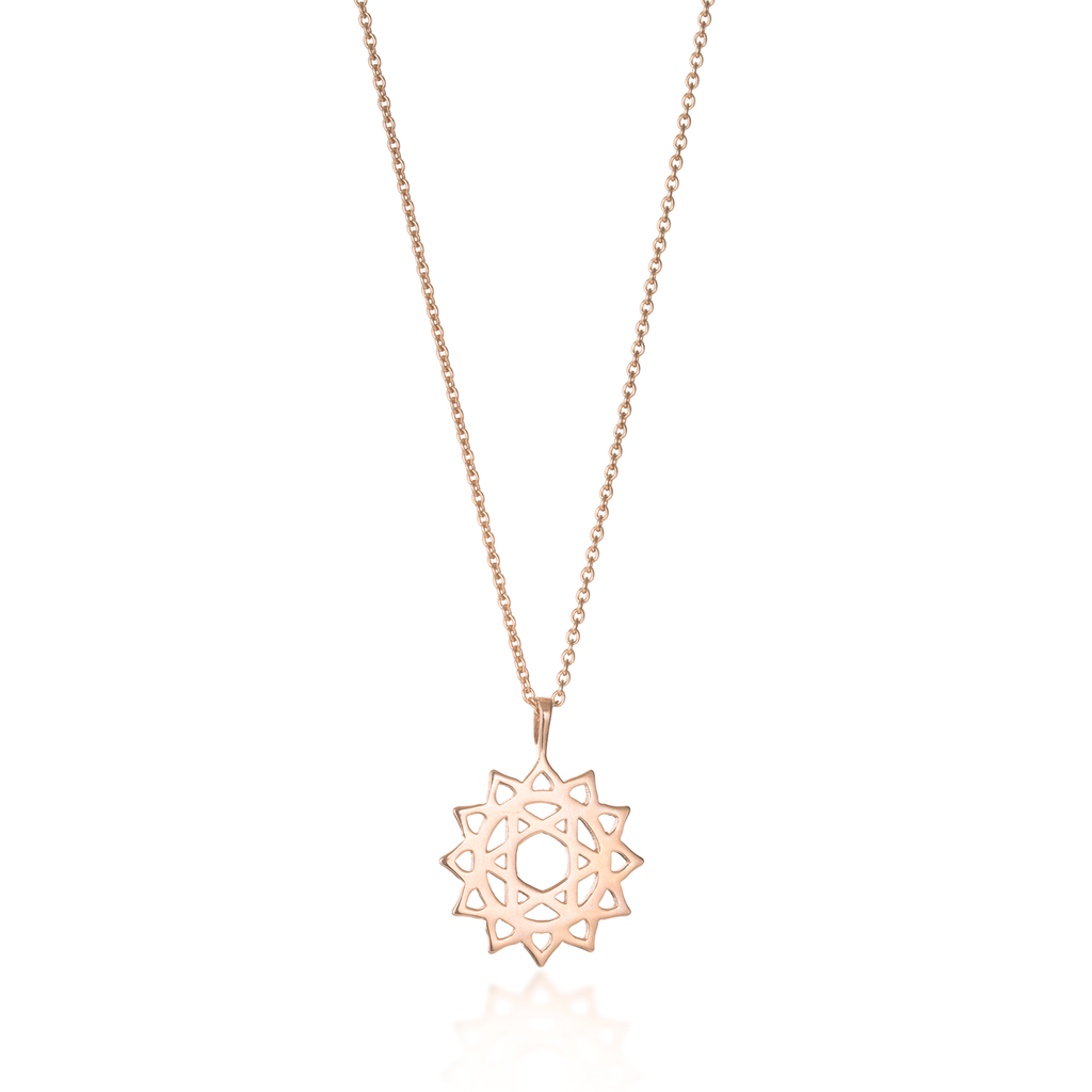 Heart Chakra Rose Gold Necklace