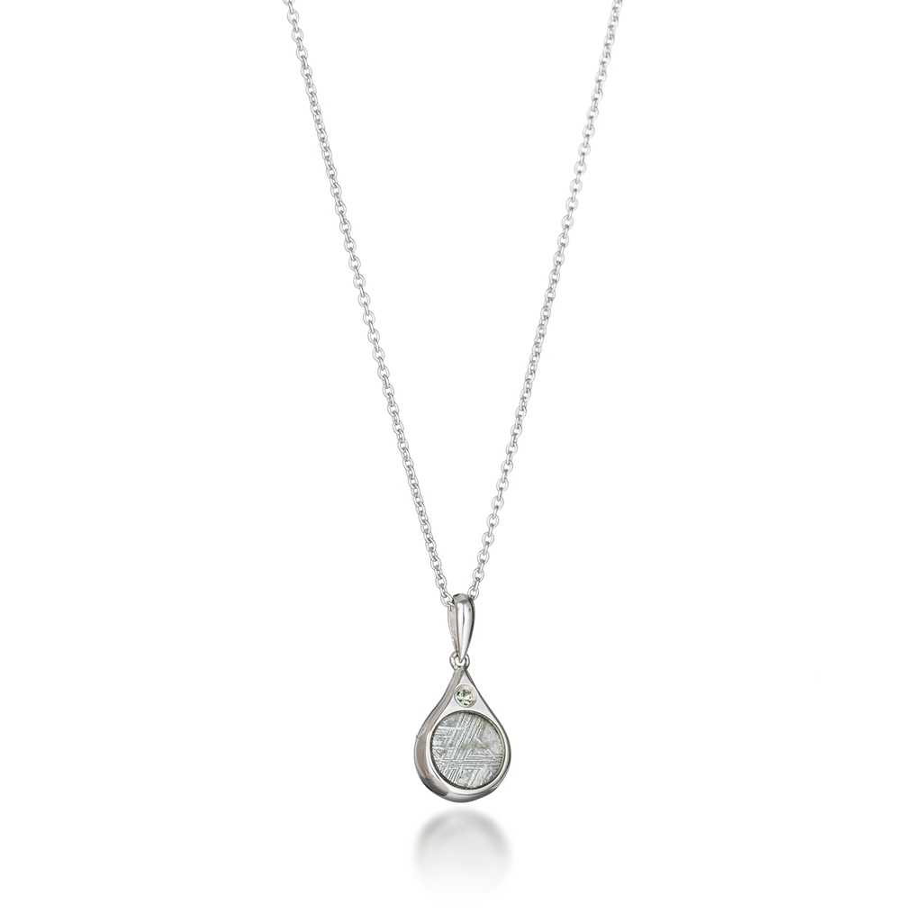 Meteorite Necklace with Moldavite