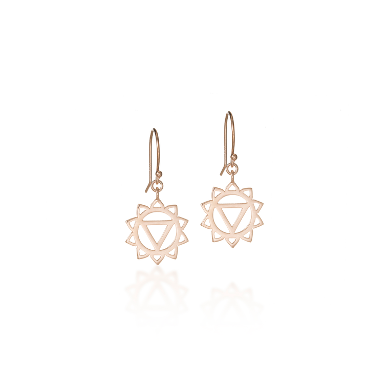 Solar Plexus Chakra Dangle Earrings