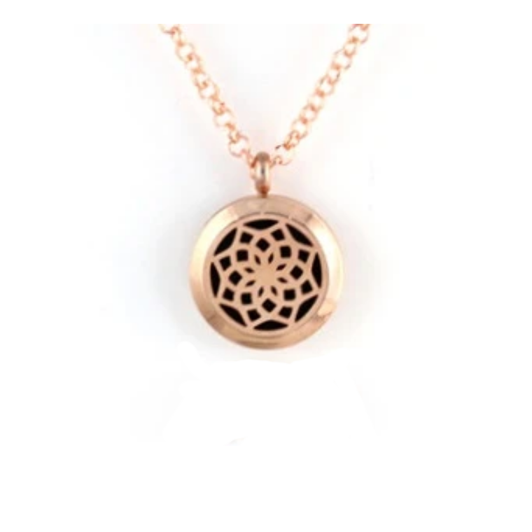Crown Chakra Rose Gold Aroma Lockets