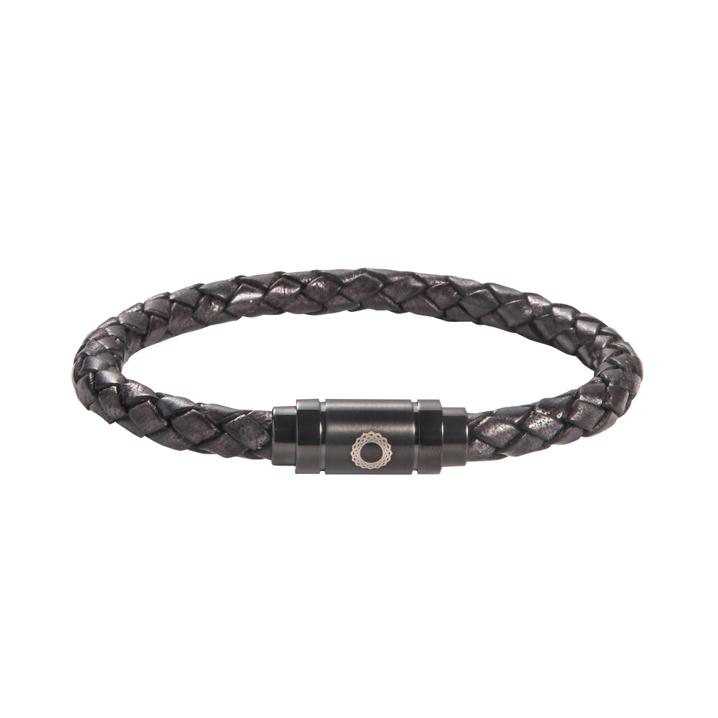 Crown Chakra Leather Bracelet