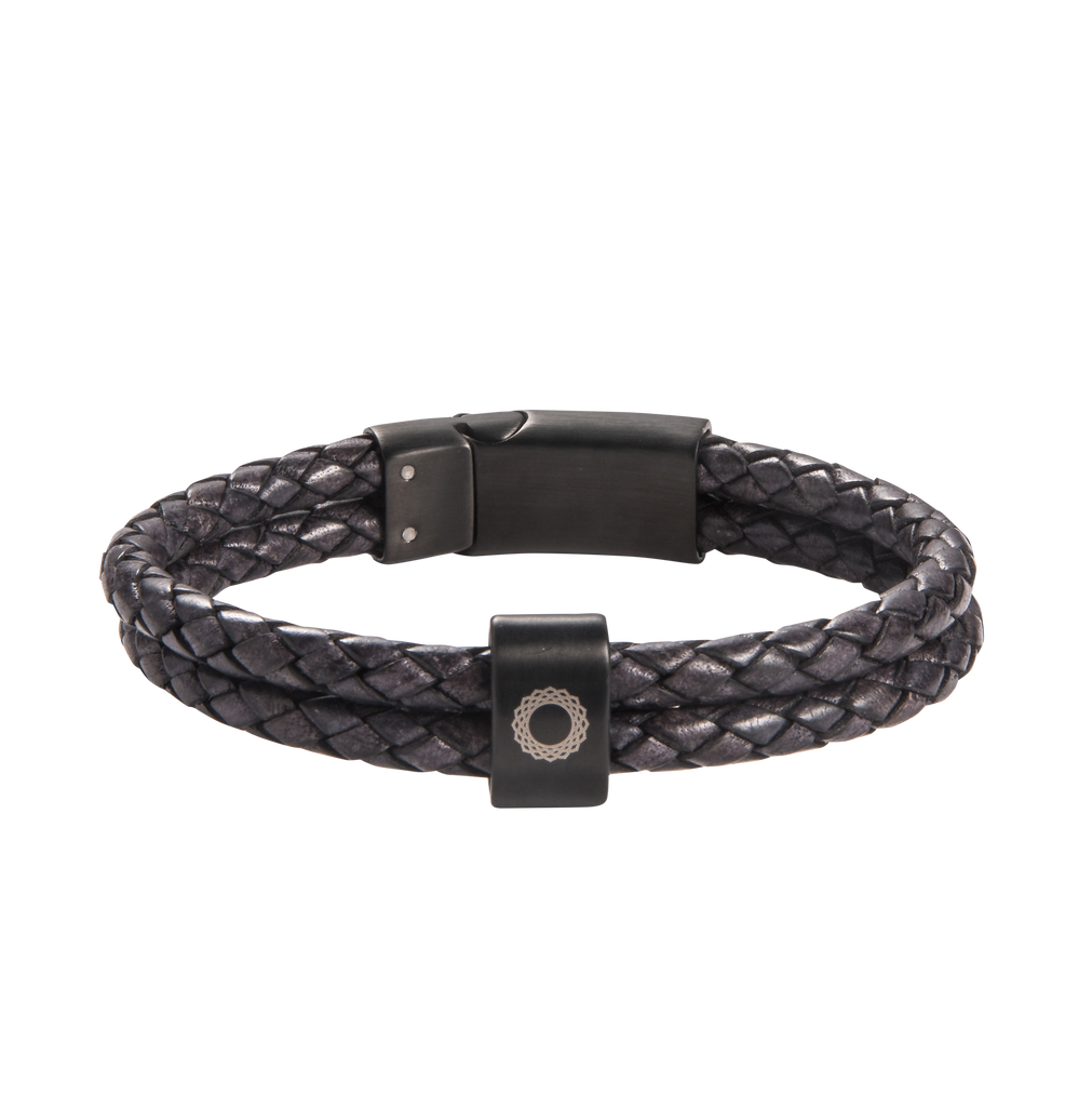 Crown Chakra Double Leather Bracelet