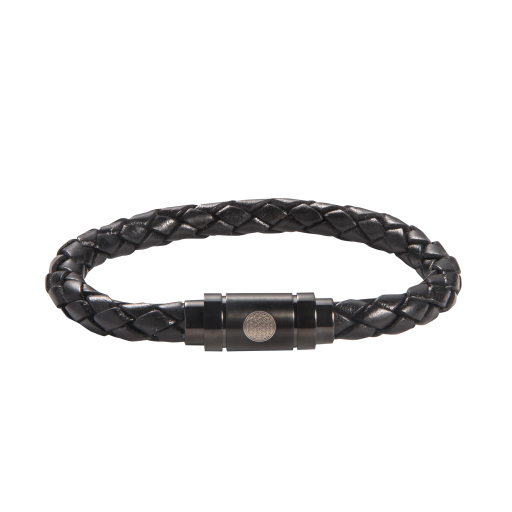 Flower Of Life Leather Bracelet