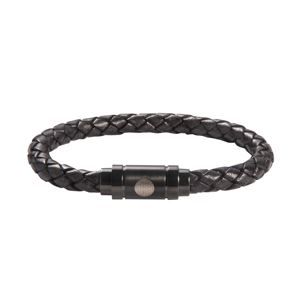 Flower Of Life Leather Bracelet