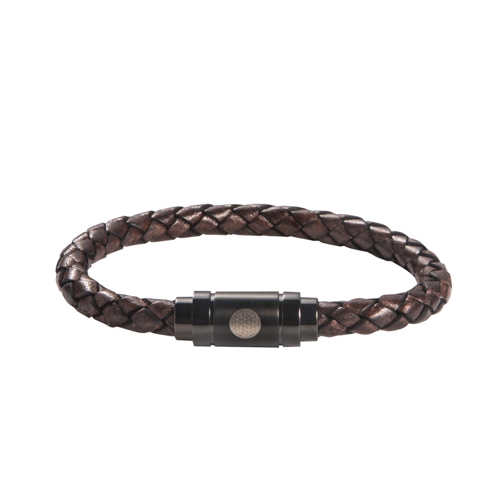 Flower Of Life Leather Bracelet