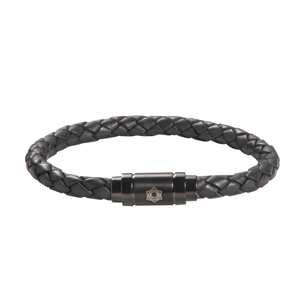 Sacral Chakra Leather Bracelet