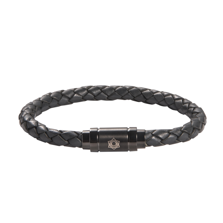 Sacral Chakra Leather Bracelet