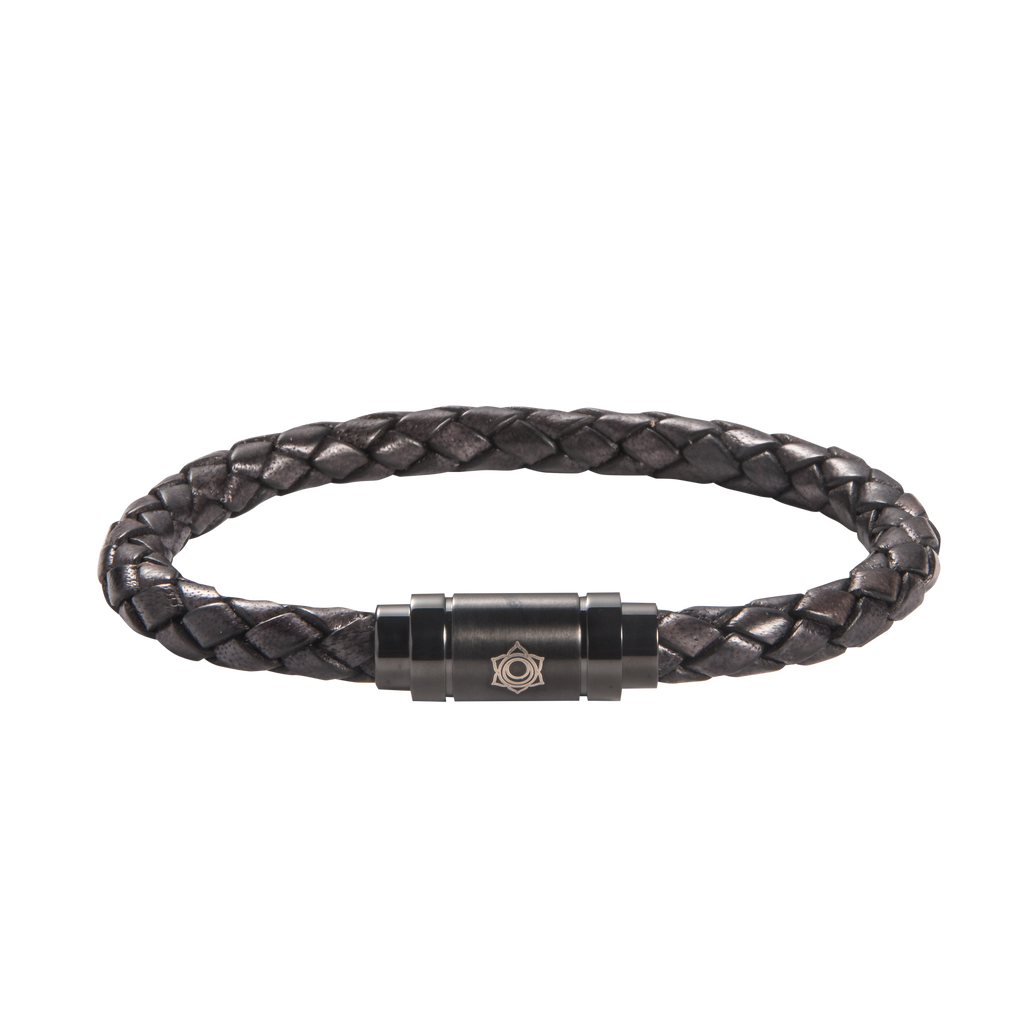 Sacral Chakra Leather Bracelet