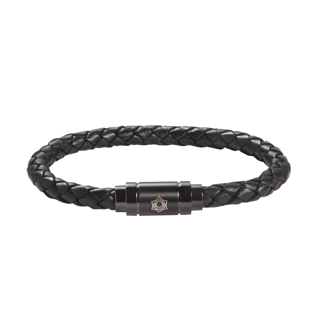Sacral Chakra Leather Bracelet