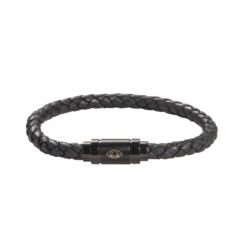 Brow Chakra Leather Bracelet