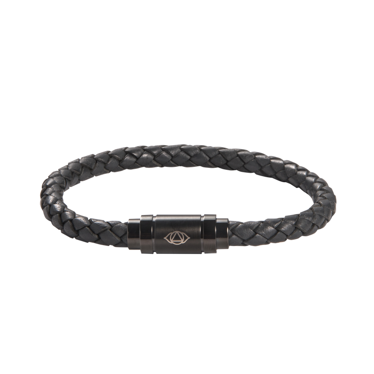 Brow Chakra Leather Bracelet