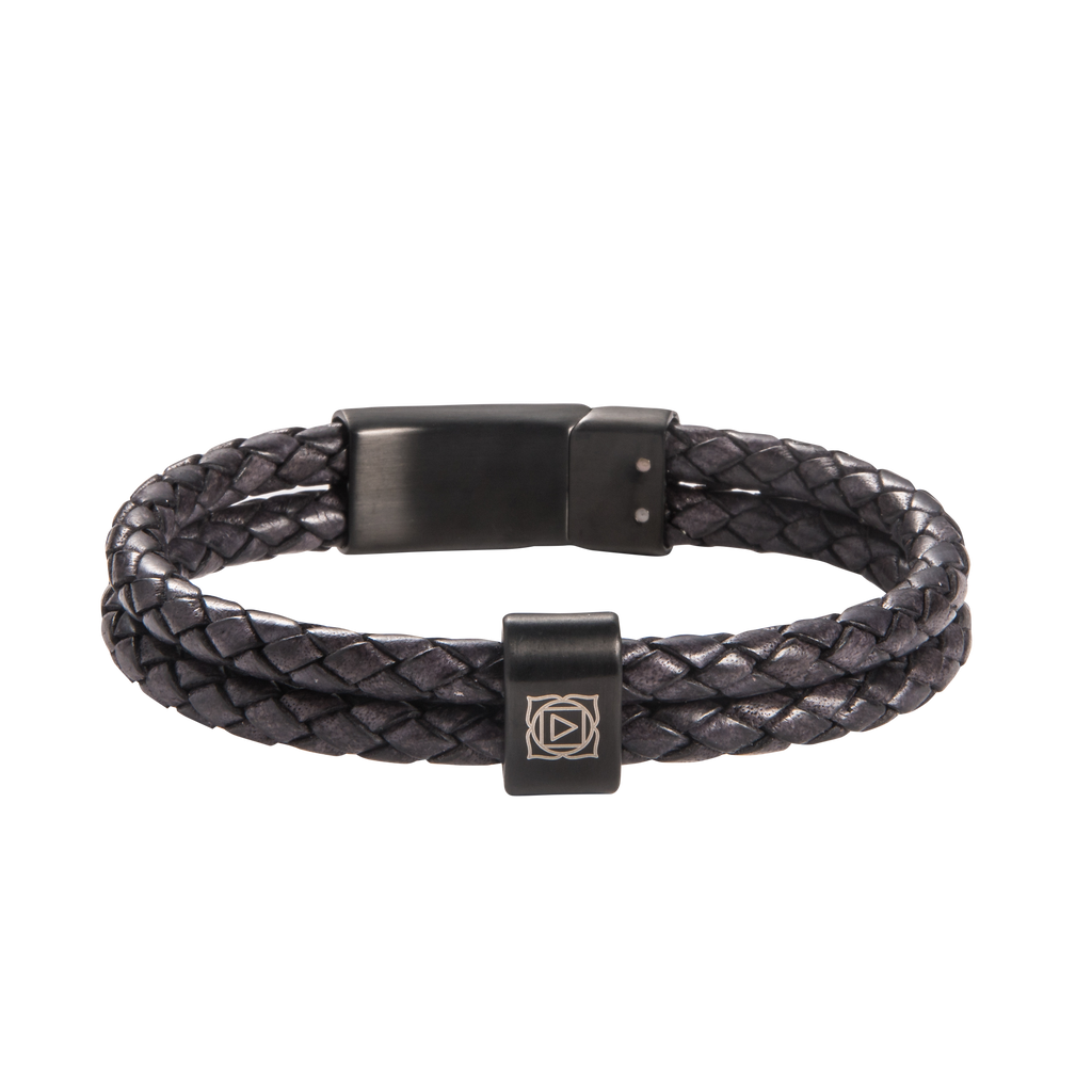 Root Chakra Double Leather Bracelet