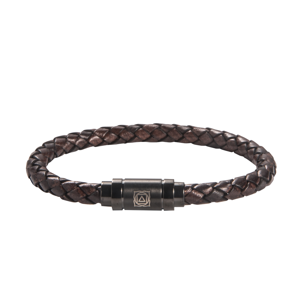 Root Chakra Leather Bracelet