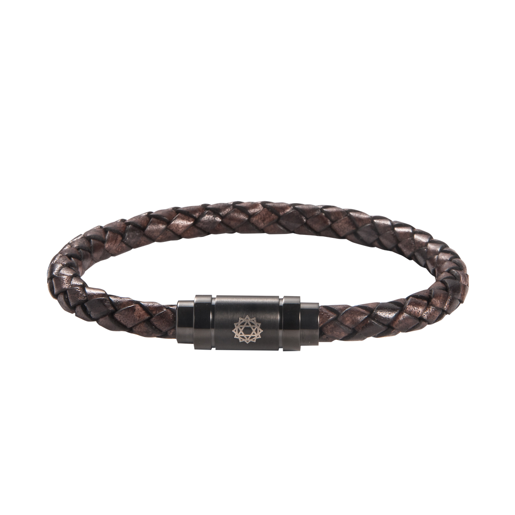 Heart Chakra Leather Bracelet