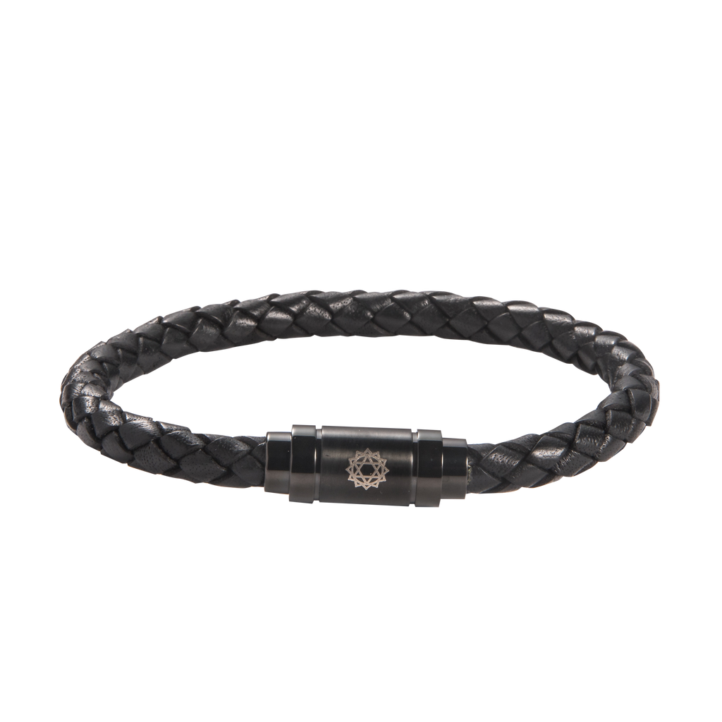 Heart Chakra Leather Bracelet