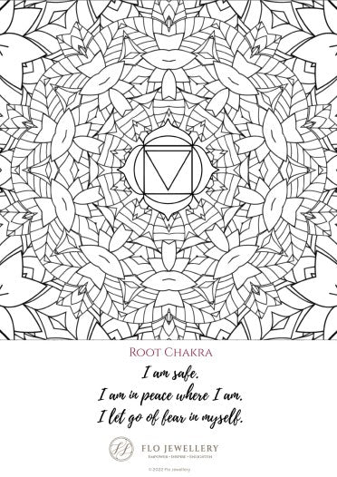 Root Chakra Colouring Page