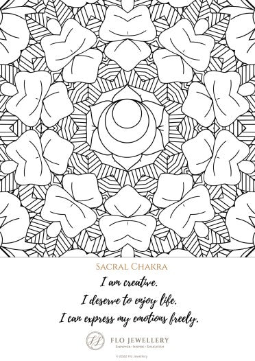 Sacral Chakra Colouring Page