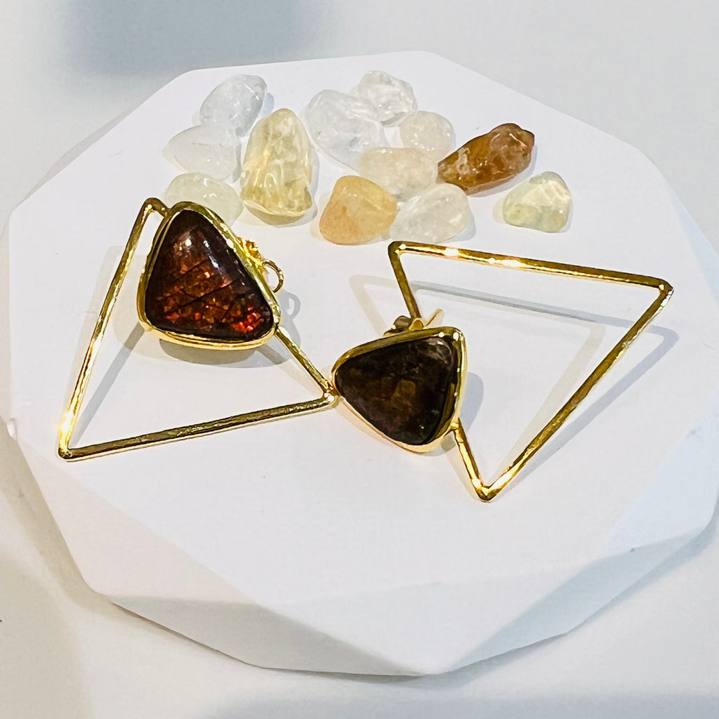 Trio Ammolite Earrings