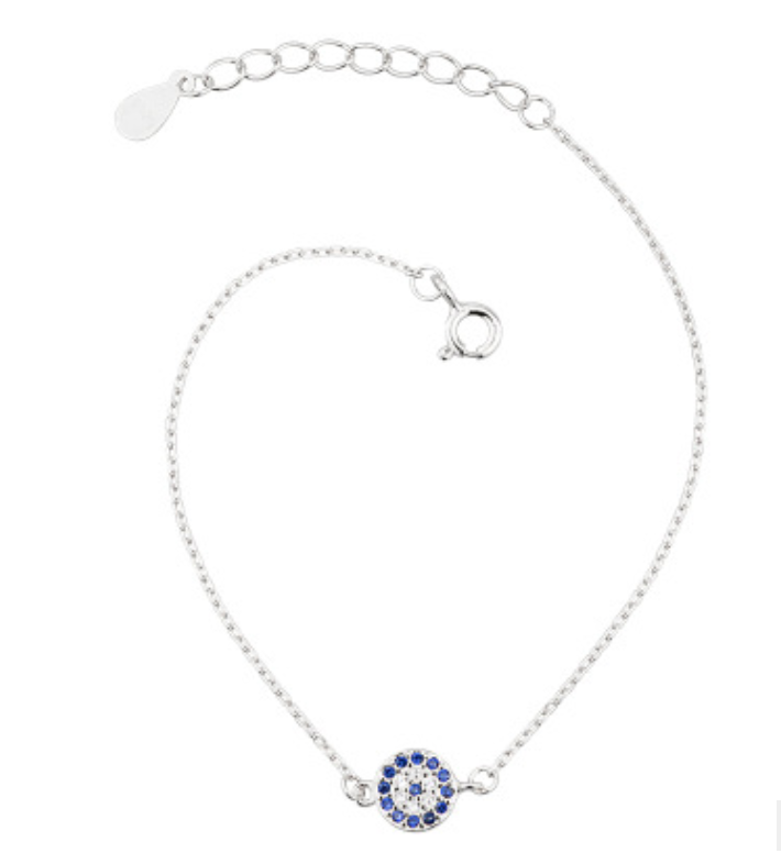 Classic Evil Eye Bracelet with Cubic Zirconia Stones