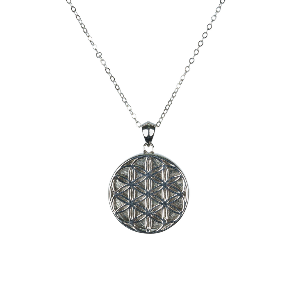 Meteorite Flower of Life Necklace
