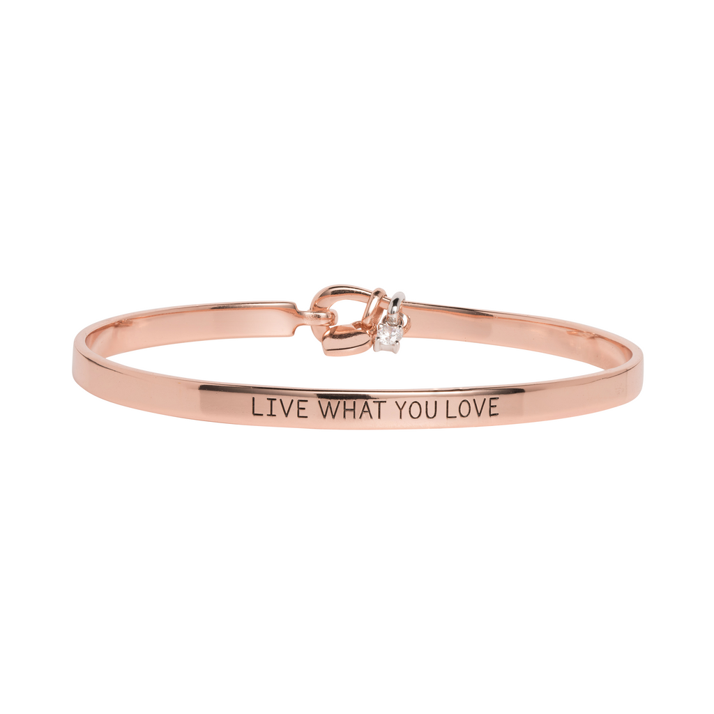 Live what you love Mantra bangle