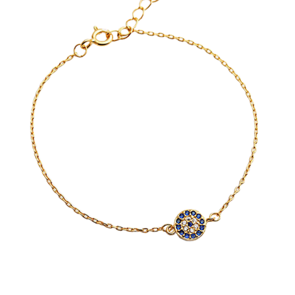 Classic Evil Eye Bracelet with Cubic Zirconia Stones