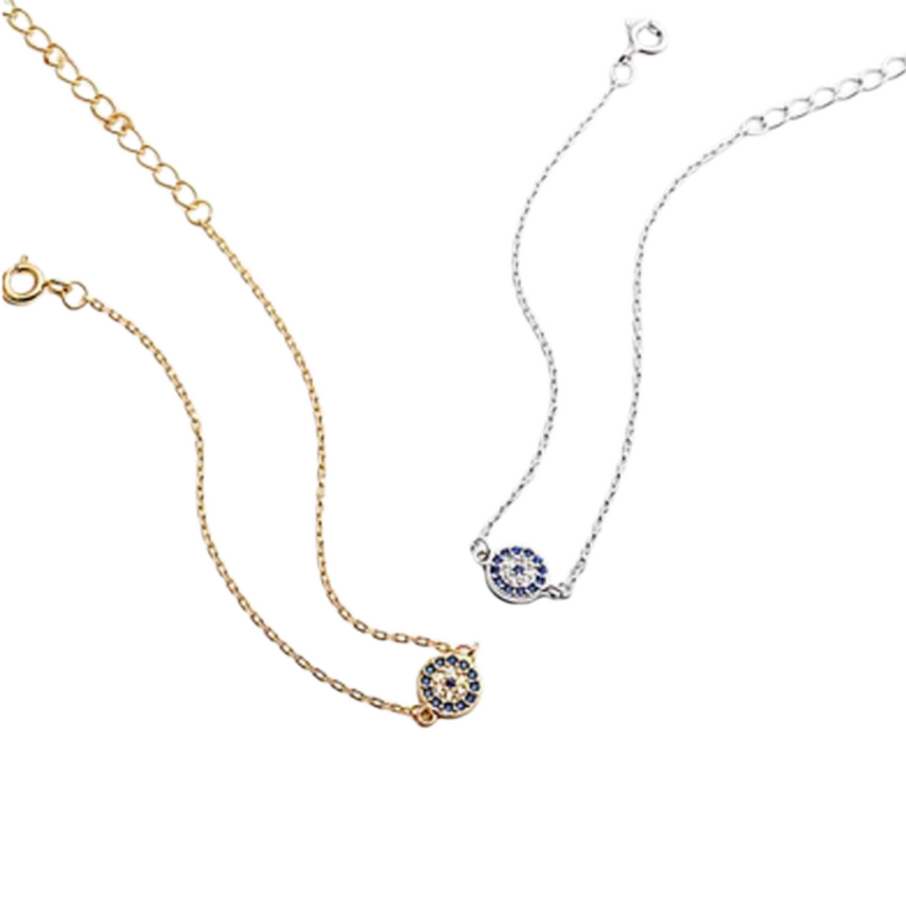 Classic Evil Eye Bracelet with Cubic Zirconia Stones