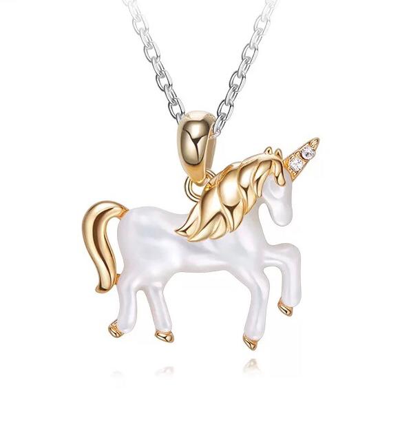 Golden Unicorn Necklace