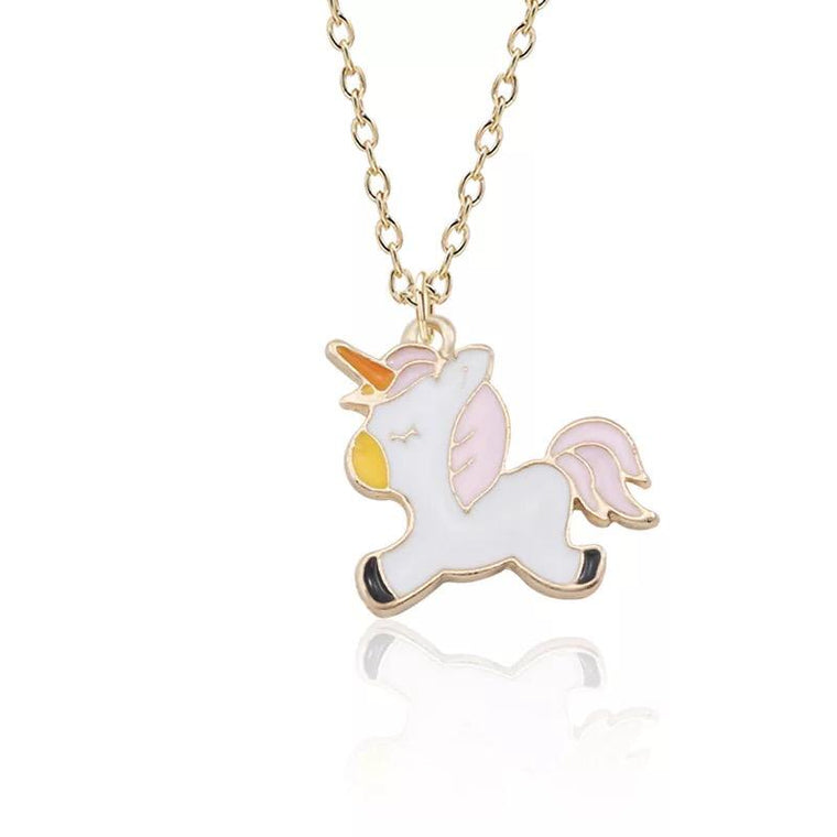 Peace Pink Unicorn Necklace