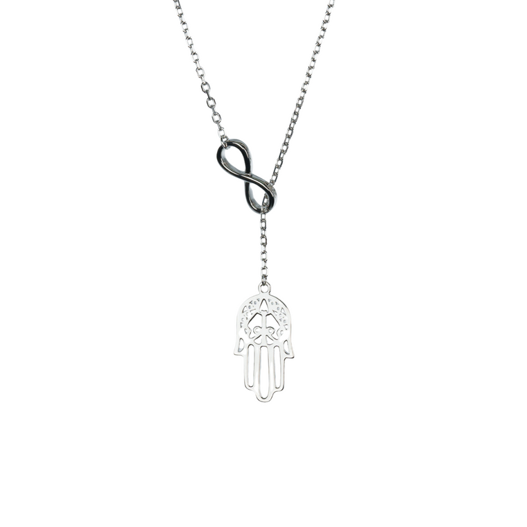 Hamsa Infinity Necklace