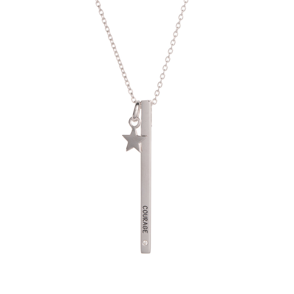 COURAGE Bar Necklace