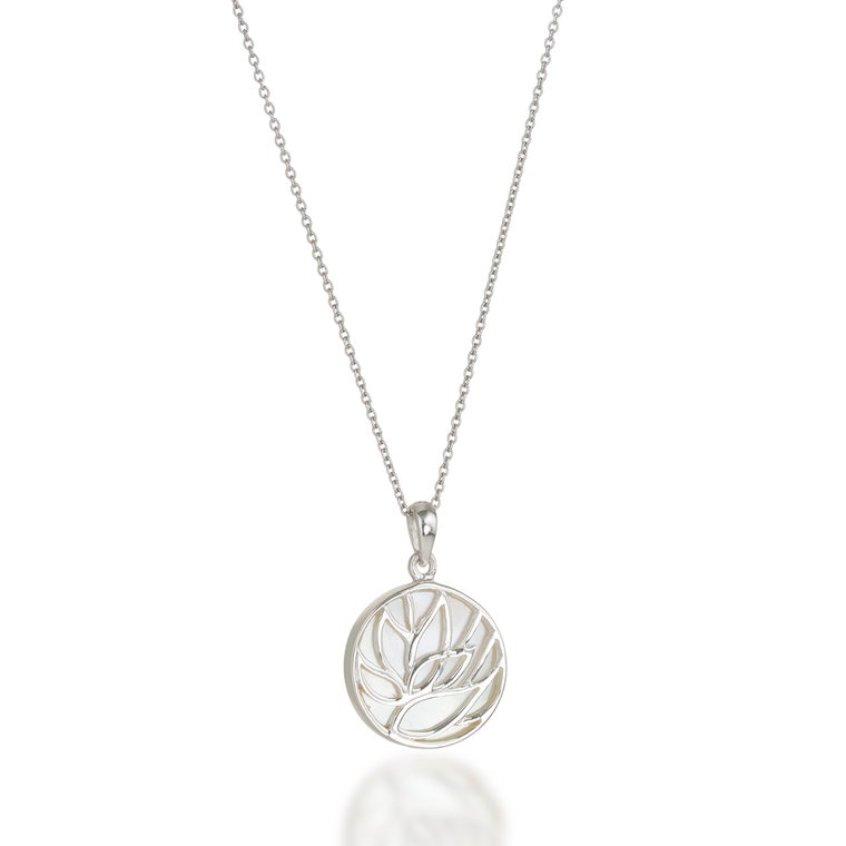 Lotus Mother of Pearl Necklace