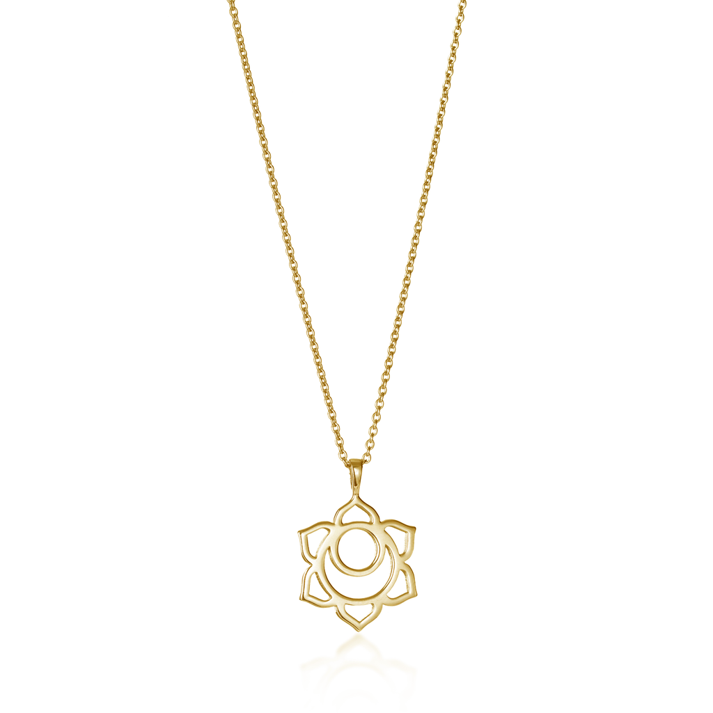 Sacral Chakra Yellow Gold Necklace