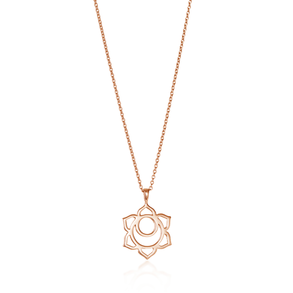 Sacral Chakra Rose Gold Necklace