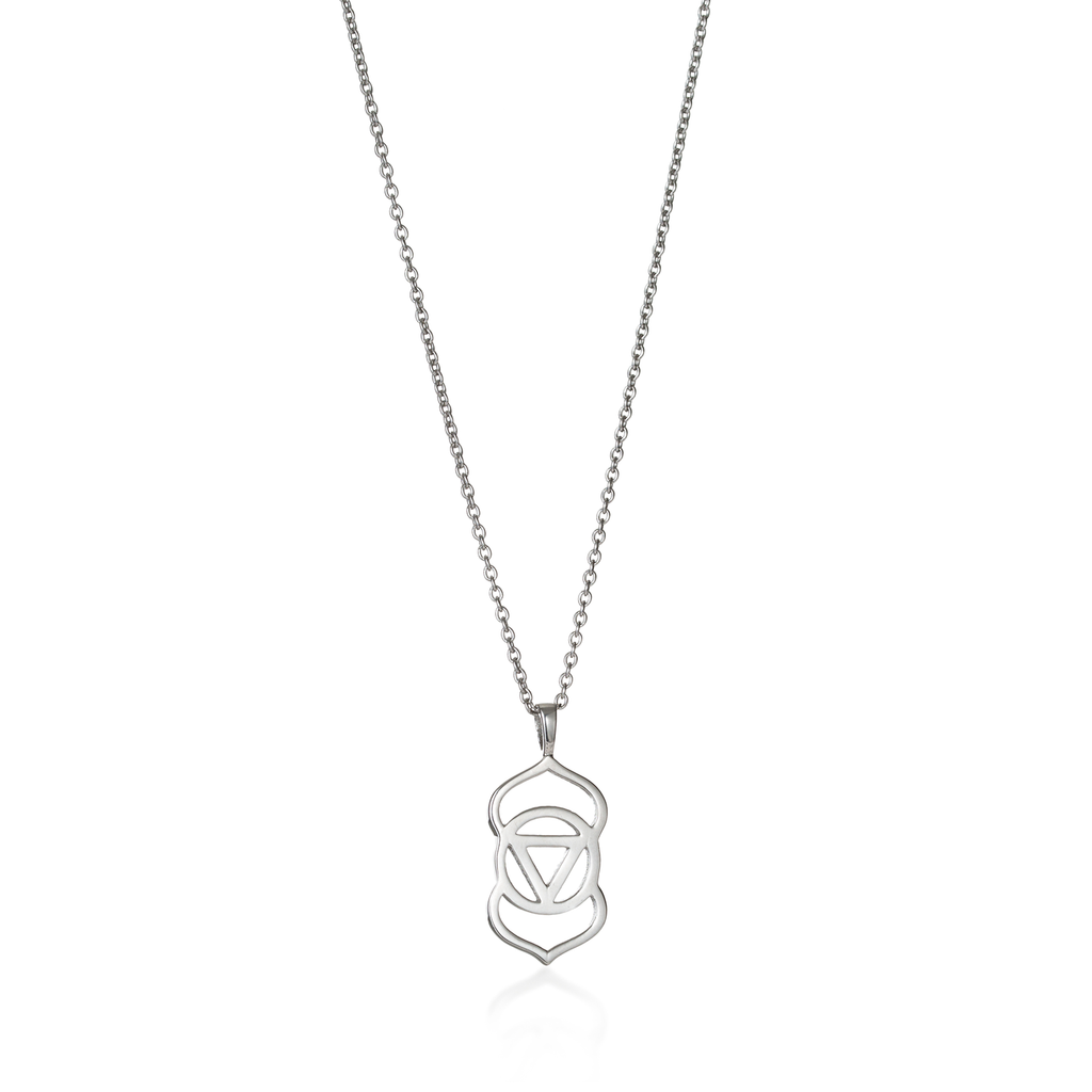 Brow Chakra Silver Necklace