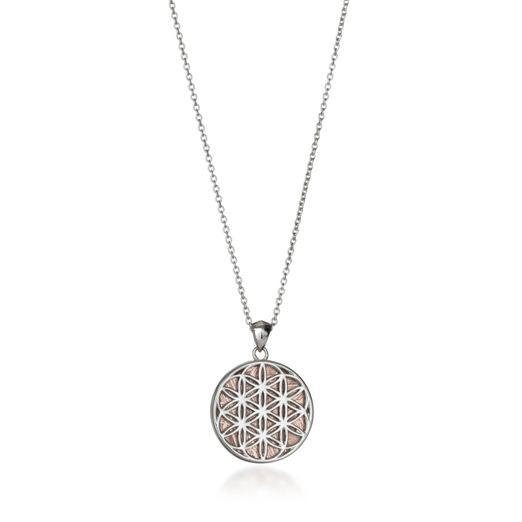 Flower of Life Meteorite Necklace