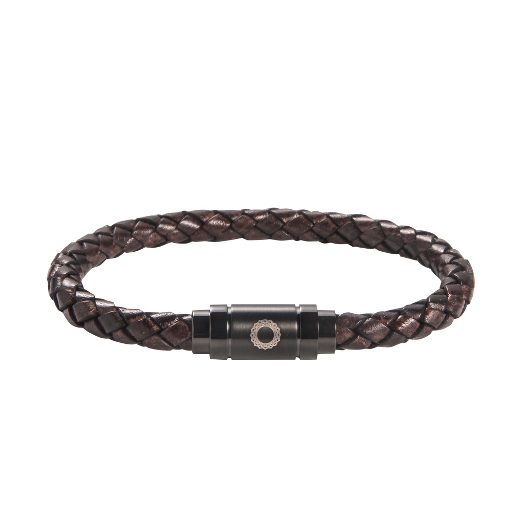 Crown Chakra Leather Bracelet