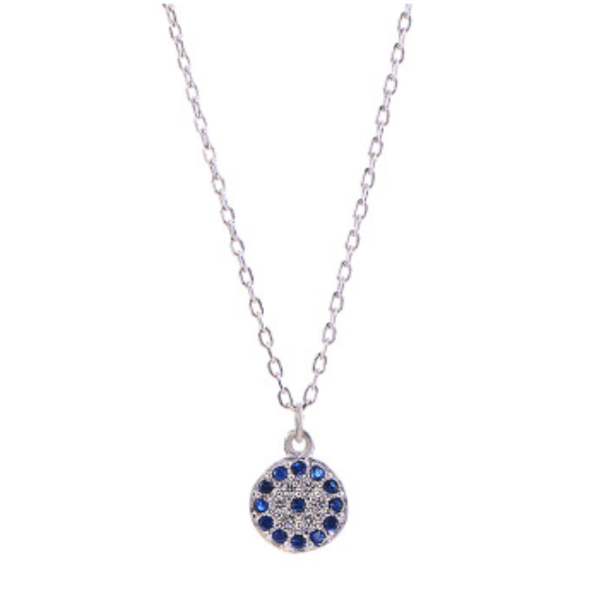Classic Evil Eye Necklace with Cubic Zirconia Stones