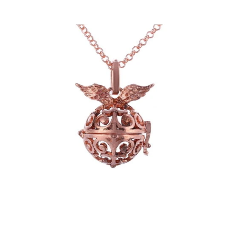 Globe with Wings Aroma Diffuser Necklace