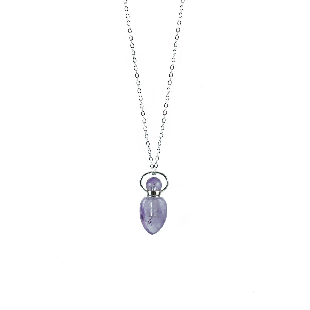 Amethyst Essential Oil Diffuser Necklace