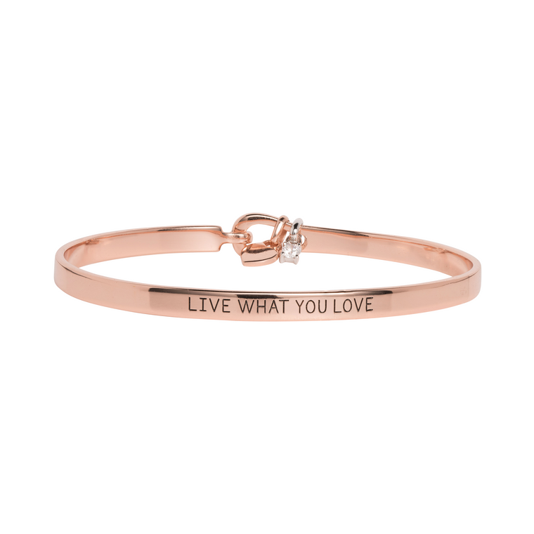 'Live What You Love' Mantra Bangle