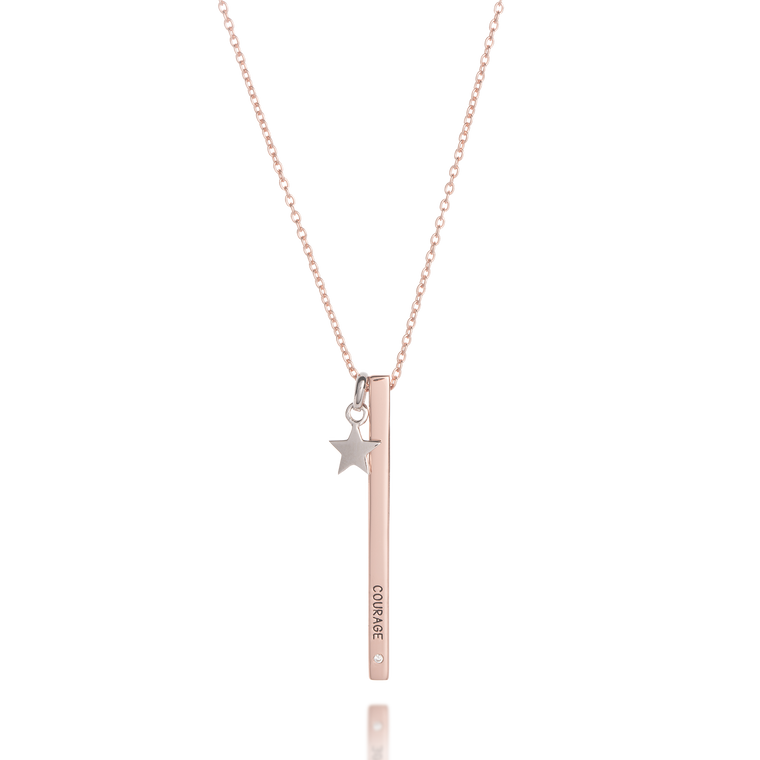 COURAGE Bar Necklace